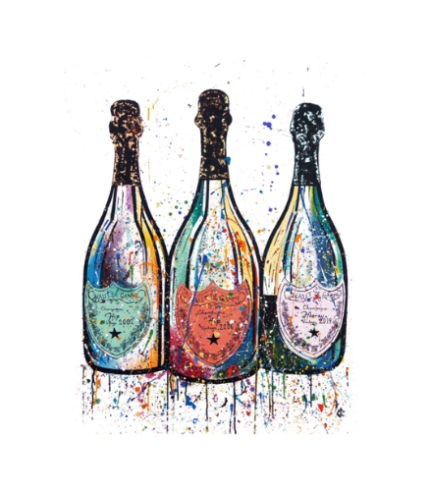 colored champagne